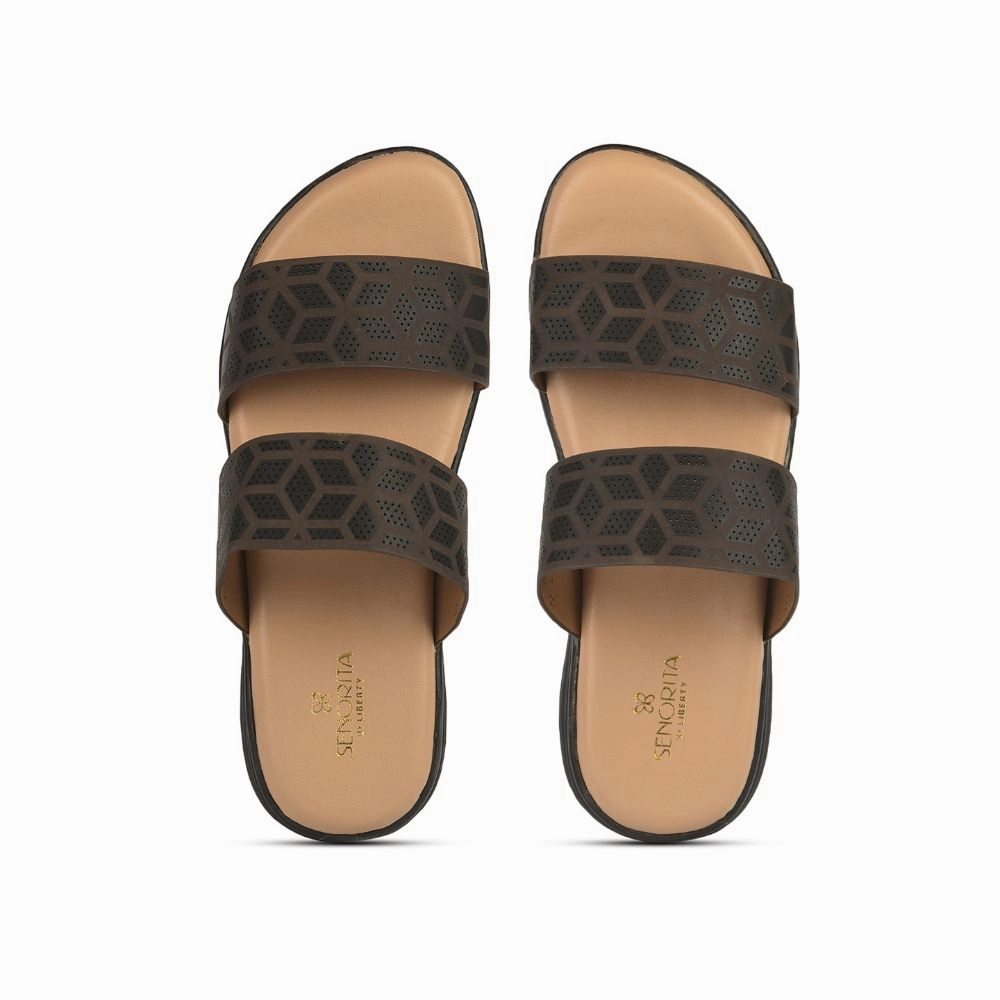 Senorita Casual (Brown) Slippers For Ladies SMT-5 By Liberty