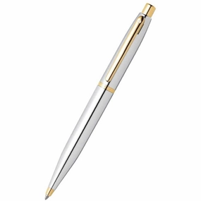 Sheaffer Ballpoint Pen - VFM Polished Chrome Finish with Gold Tone Trim | E2942251