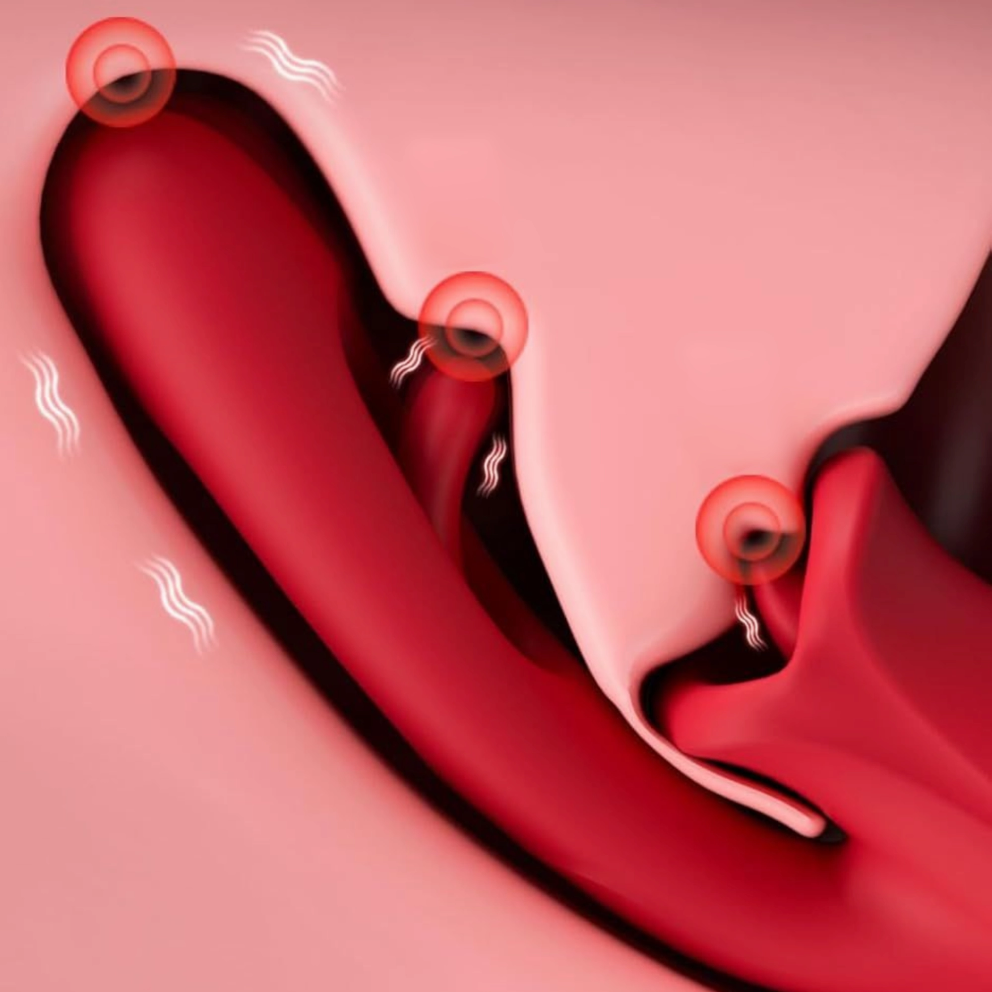 Super French Kiss - Moving Mouth with Tongue & Fluttering Shaft