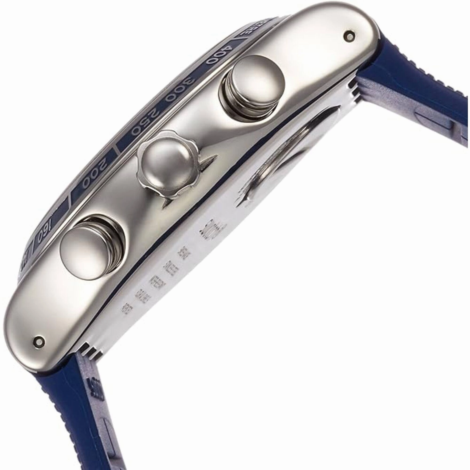 Swatch Men's Watch - Frescoazul Chronograph Matte Navy Blue Rubber Strap | YVS439
