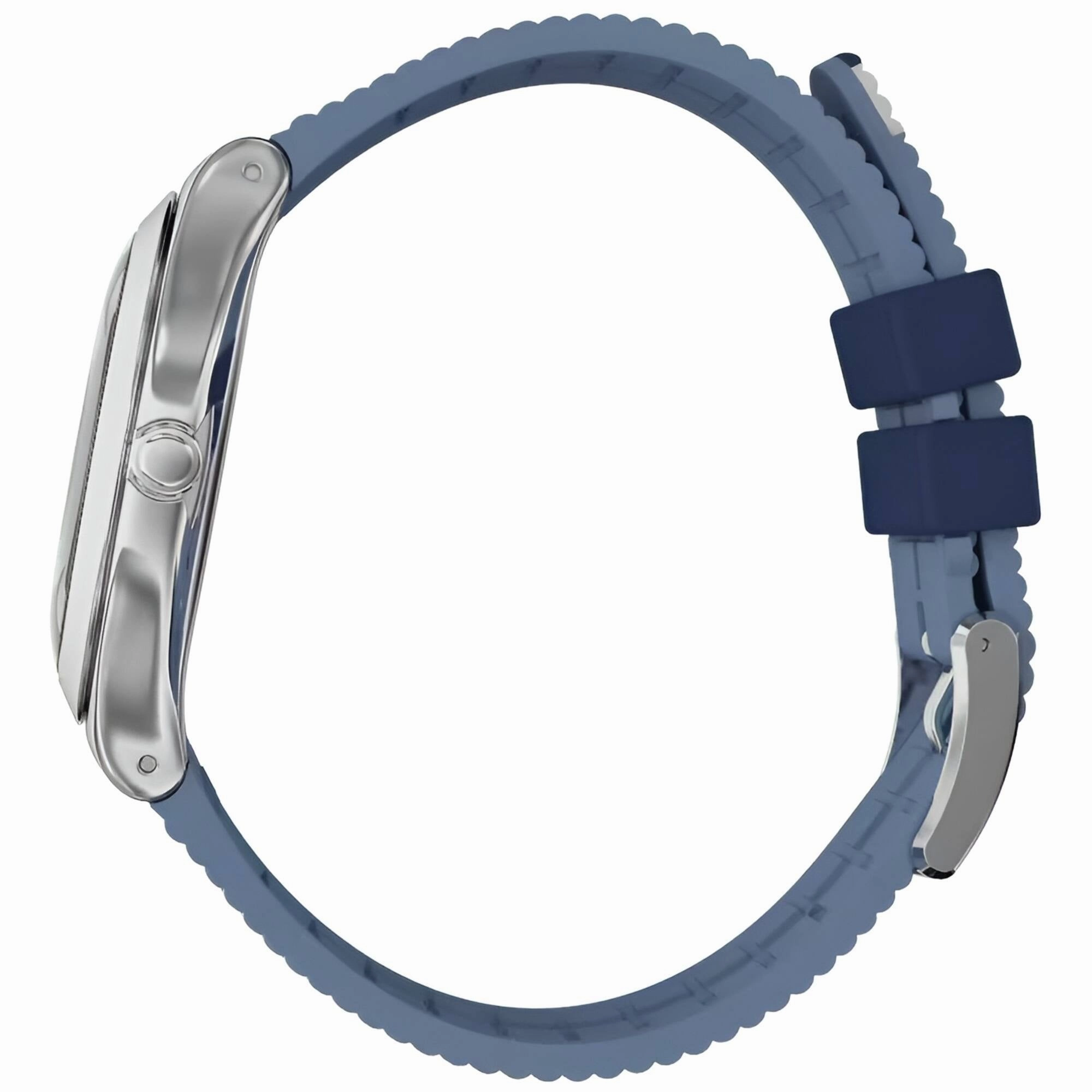 Swatch Men's Watch - Irony Bluora Swiss Quartz Blue and White Rubber Strap | YWS436