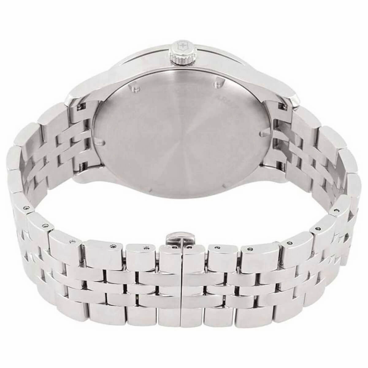 Swiss Army Men's Bracelet Watch - Alliance Black Dial Stainless Steel | 241801