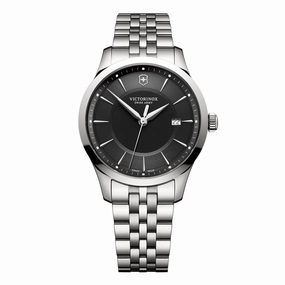 Swiss Army Men's Bracelet Watch - Alliance Black Dial Stainless Steel | 241801