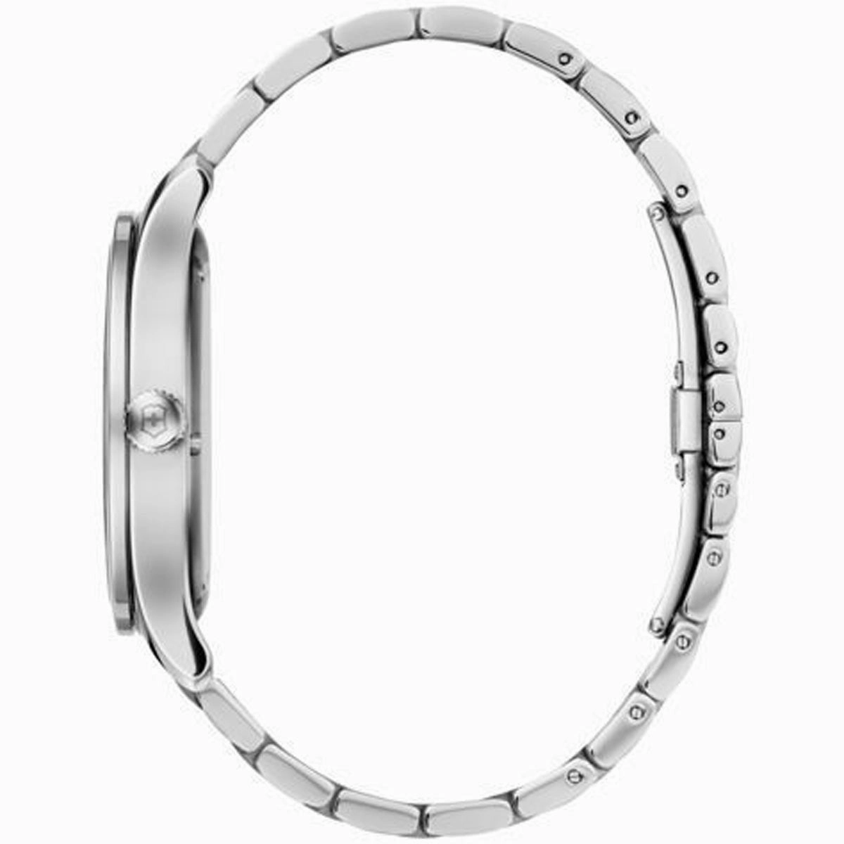 Swiss Army Men's Bracelet Watch - Alliance Black Dial Stainless Steel | 241801