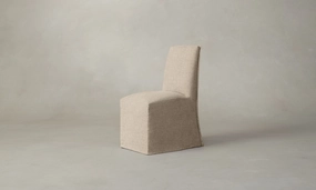 The Beacon Dining Chair - Heritage Belgian Linen Husk