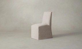 The Beacon Dining Chair - Heritage Belgian Linen Summit