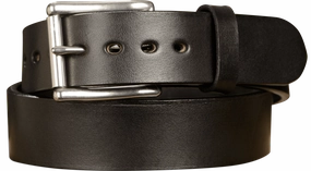 The Eastwood: Men's Black Non Stitched Leather Belt Max Thick 1.75" Extra Wide