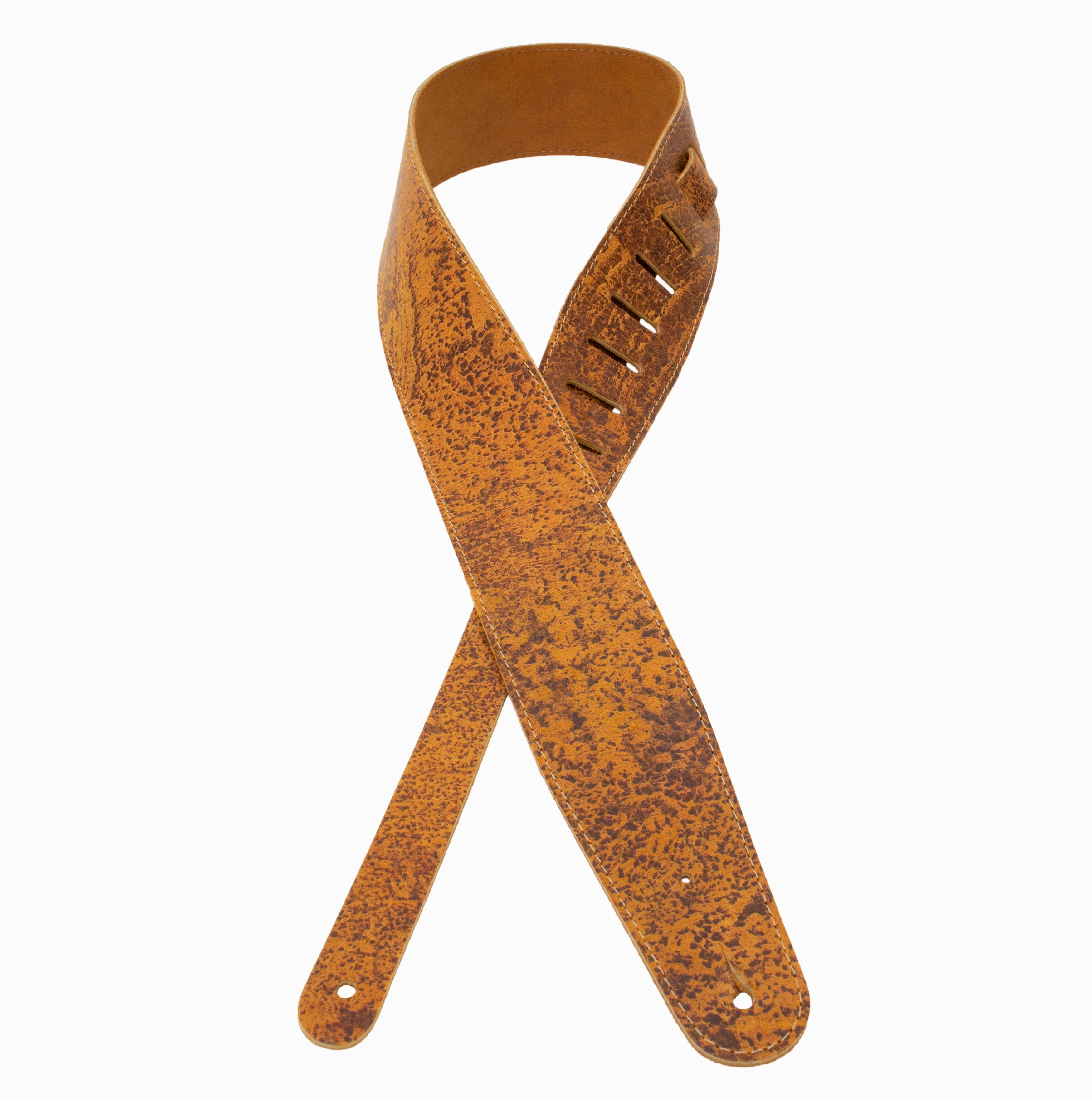 The Legend - Brown Heavyweight Smooth Full Grain Leather Guitar Strap