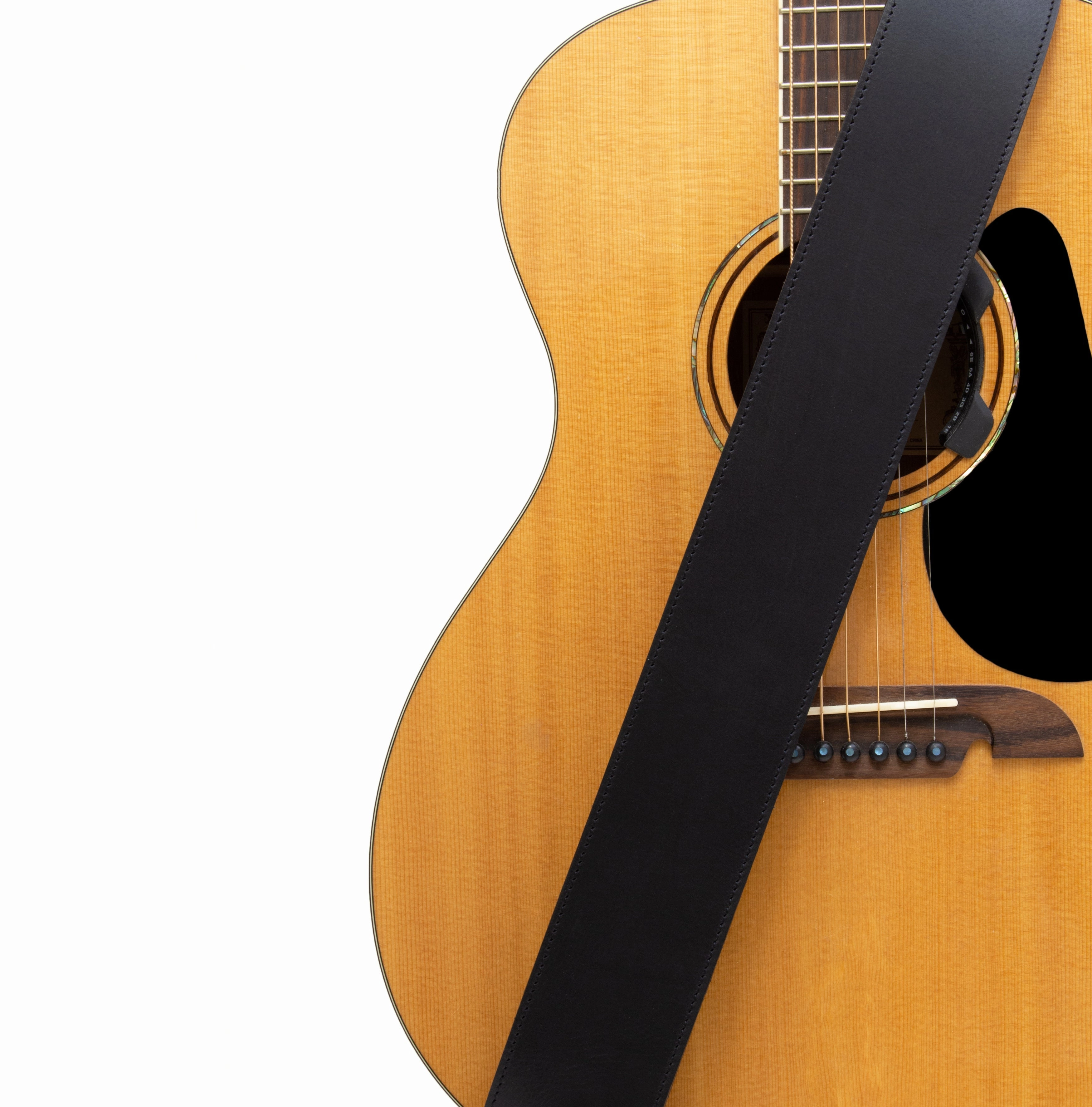 The Legend - Brown Heavyweight Smooth Full Grain Leather Guitar Strap