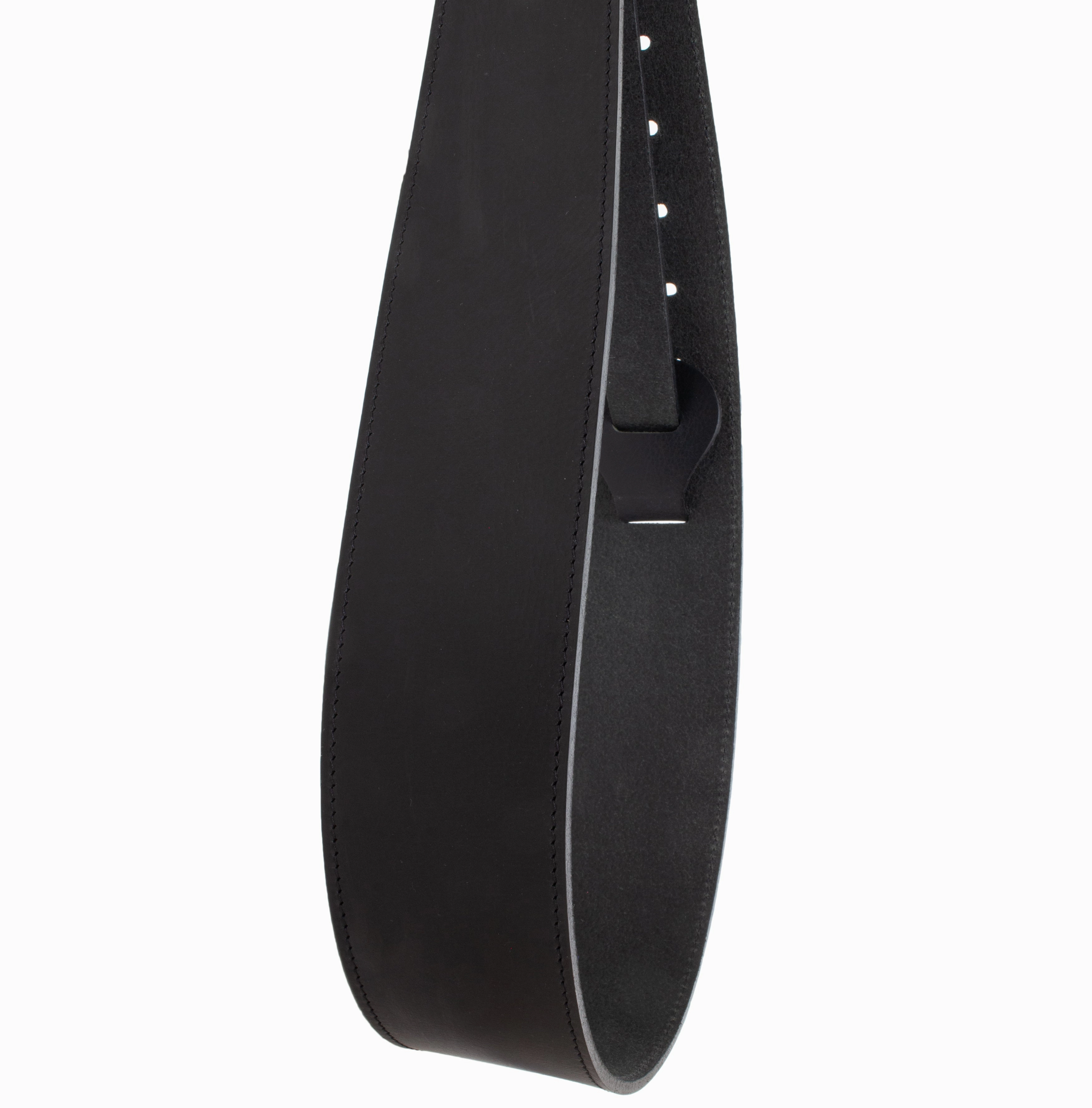 The Legend - Spotted Cognac Heavyweight Smooth Full Grain Leather Guitar Strap