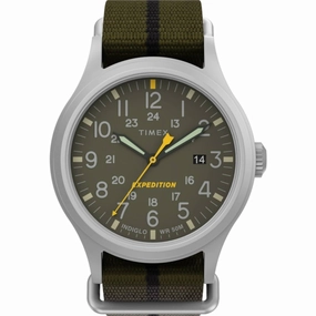 Timex Men's Watch - Expedition North Sierra Green Dial Fabric Strap | TW2V07700VQ