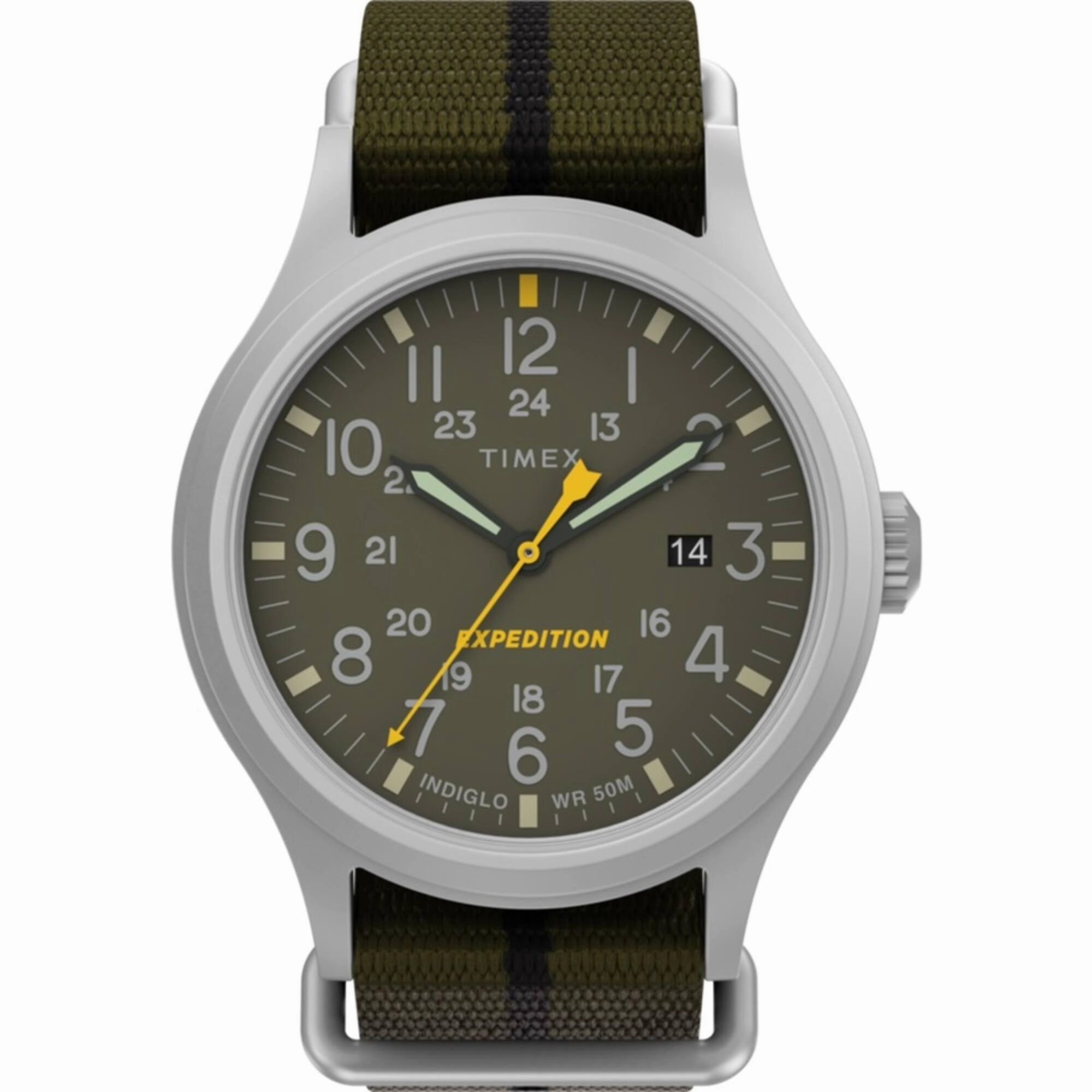 Timex Men's Watch - Expedition North Sierra Green Dial Fabric Strap | TW2V07700VQ