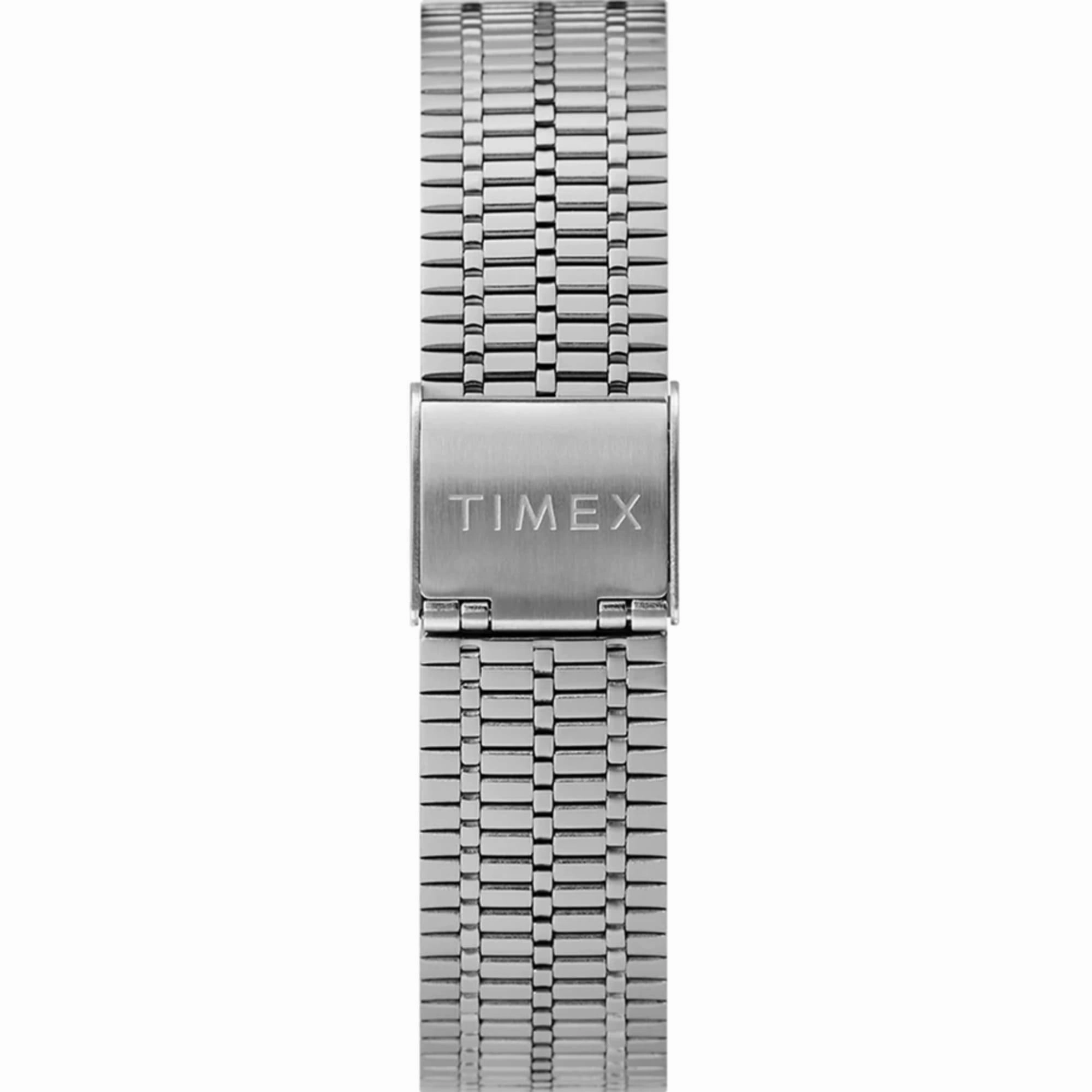 Timex Men's Watch - Q Quartz Blue Dial Silver Stainless Steel Bracelet TW2T80700