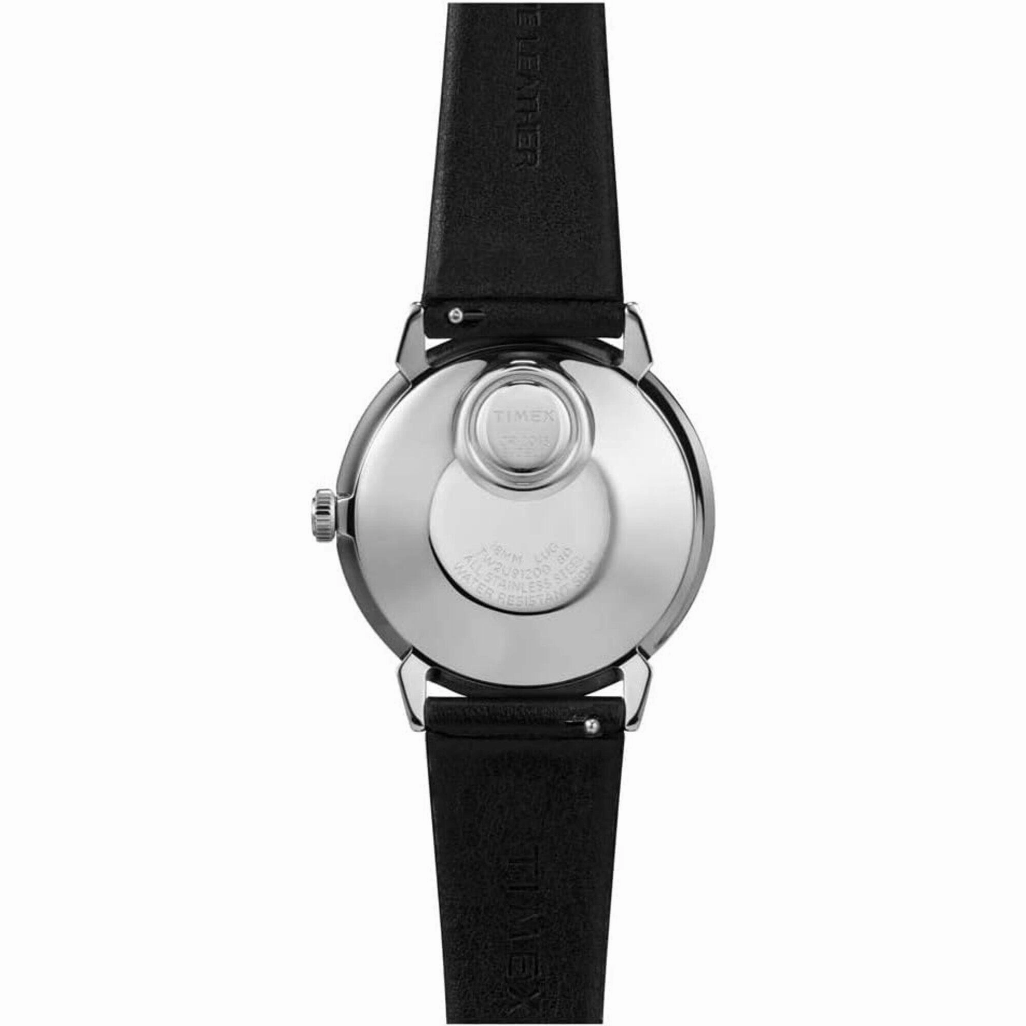 Timex Men's Watch - Q Timex Reissue Beige Dial Genuine Leather Strap | TW2U91200