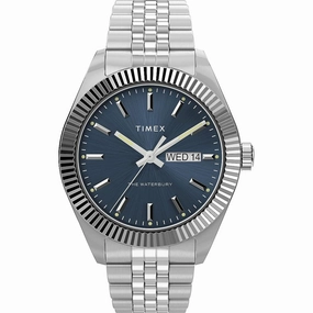Timex Men's Watch - The Waterbury Blue Dial Stainless Steel Bracelet | TW2V46000