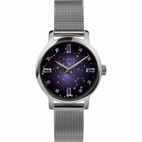 Timex Women's Watch - Transcend Celestial Purple Dial Steel Mesh Bracelet | TW2V52000