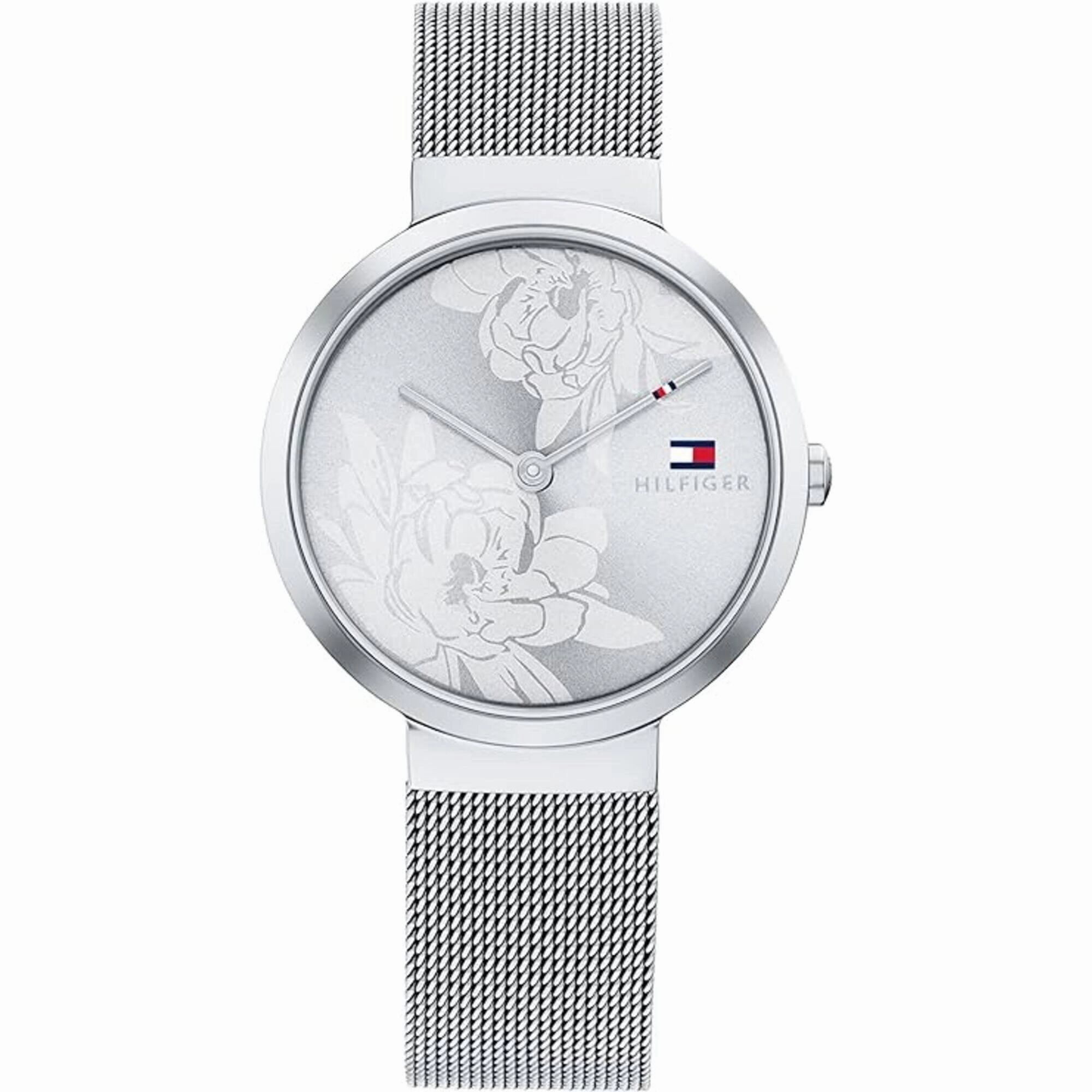 Tommy Hilfiger Women's Watch - Libby Silver Tone Dial Steel Mesh Bracelet | 1782469