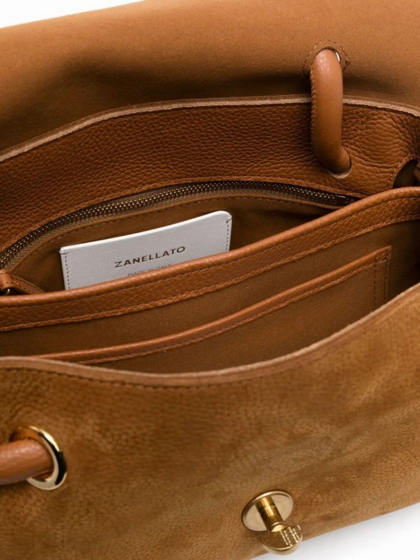 Torcello S Brown Suede Venezia Shoulder Bag