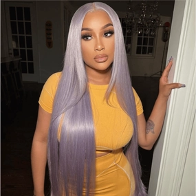 Tuneful Special Customise 13x6 Colored Lace Front Human Hair Wigs Platinum Blonde Orange Grey Green Red 613 Frontal Wigs