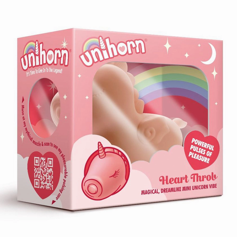 Unihorn Heart Throb Pulsing Clitoral Vibrator