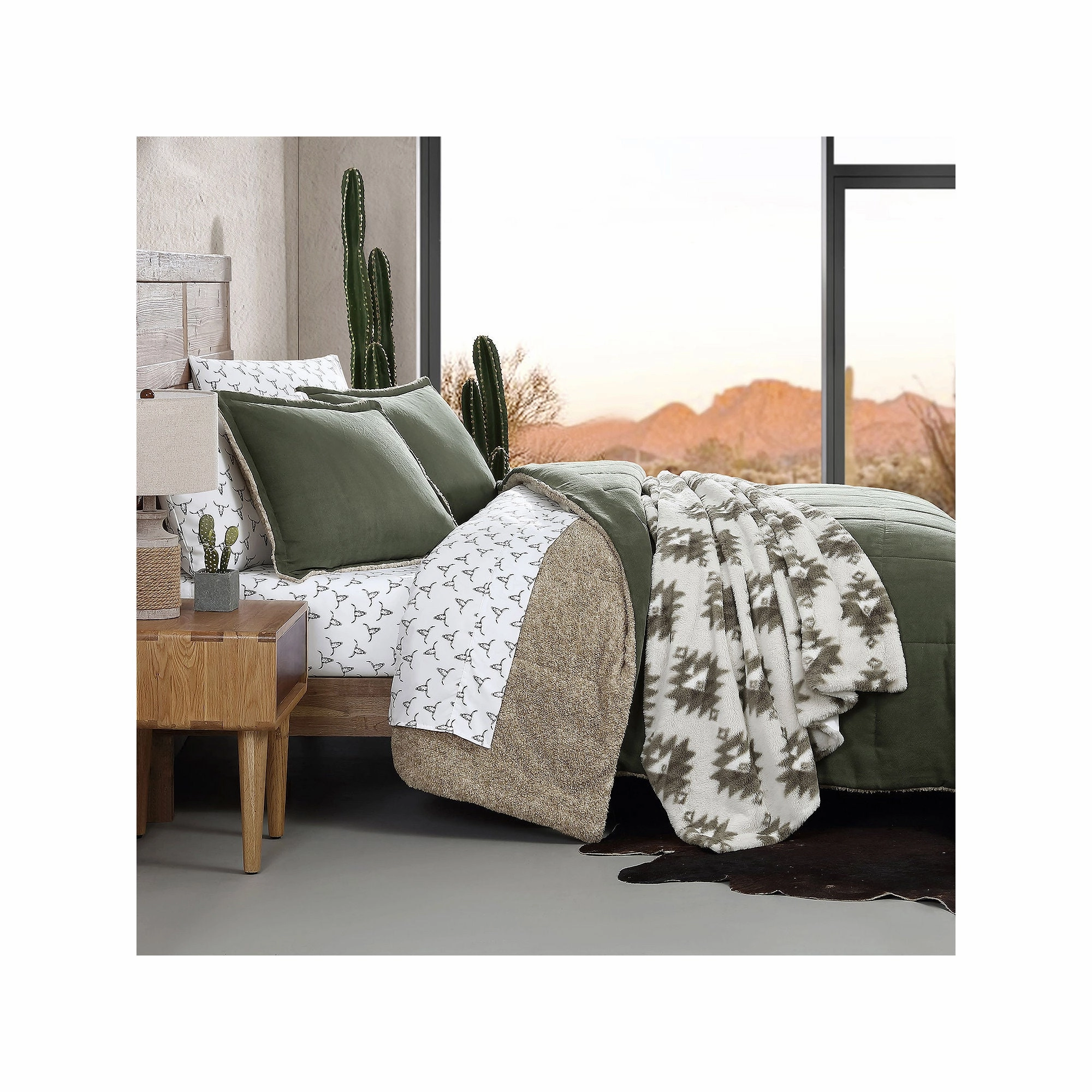Wrangler Legendary 3-Pc. Midweight Comforter Set USHSA51262094 - Green