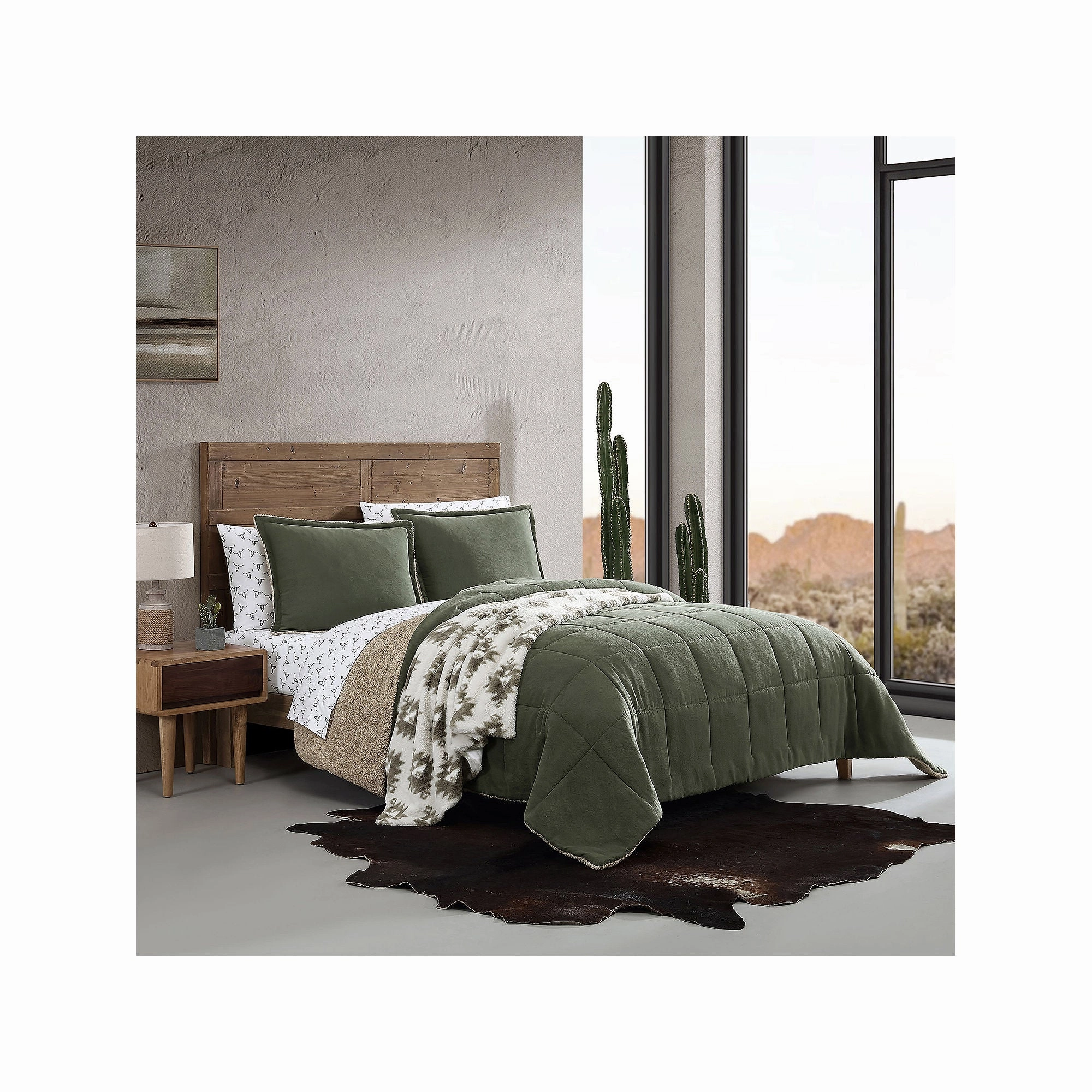 Wrangler Legendary 3-Pc. Midweight Comforter Set USHSA51262094 - Green