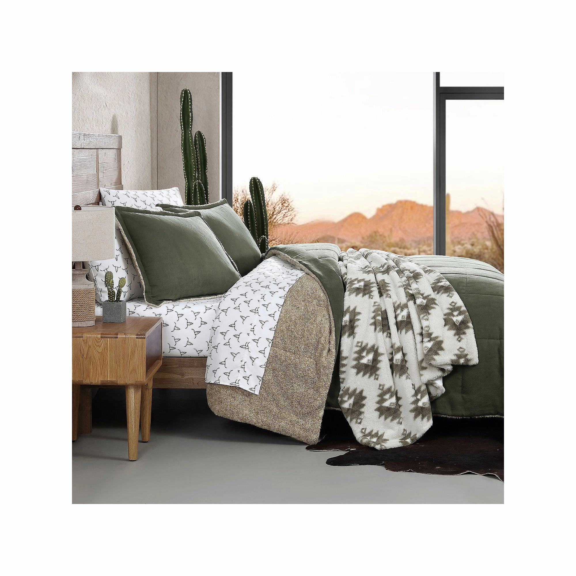 Wrangler Legendary 3-Pc. Midweight Comforter Set USHSA51262094 - Green